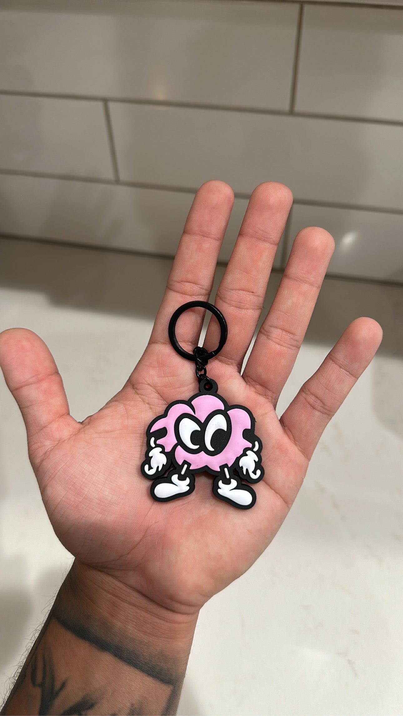 Cloudy 3D silicone keychain