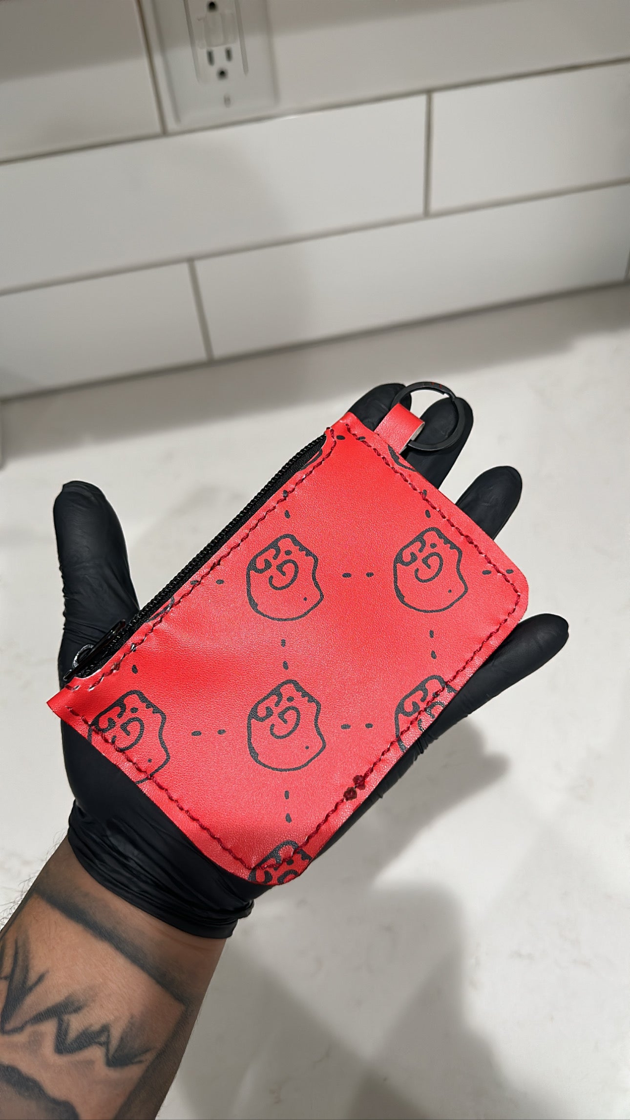 Red Skulls Coin Pouch